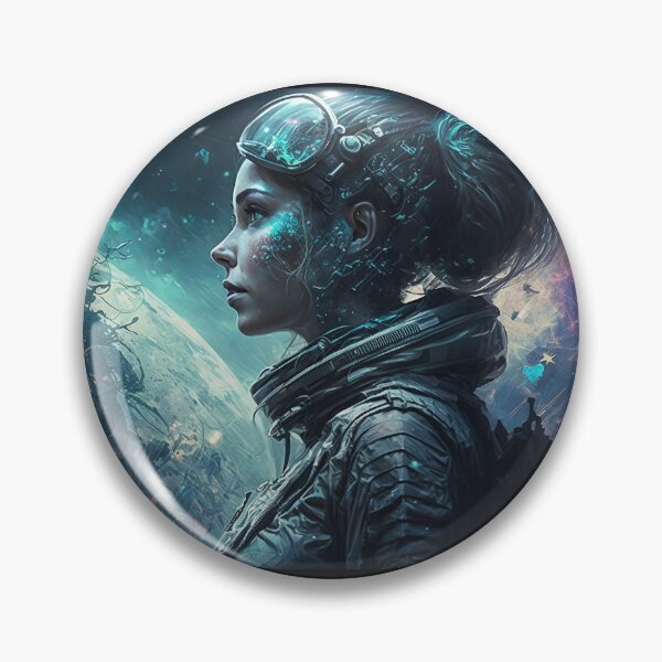 Artikelvorschau, "Step into the future" - Cyberpunk Astronaut entworfen und verkauft von Krystian Maliszewski.
