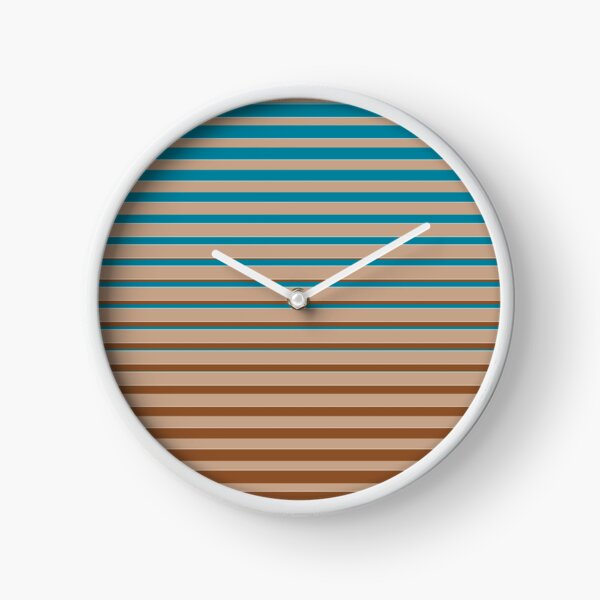 Item preview, Retro stripes in brown and blue designed and sold by BelleundBeau.
