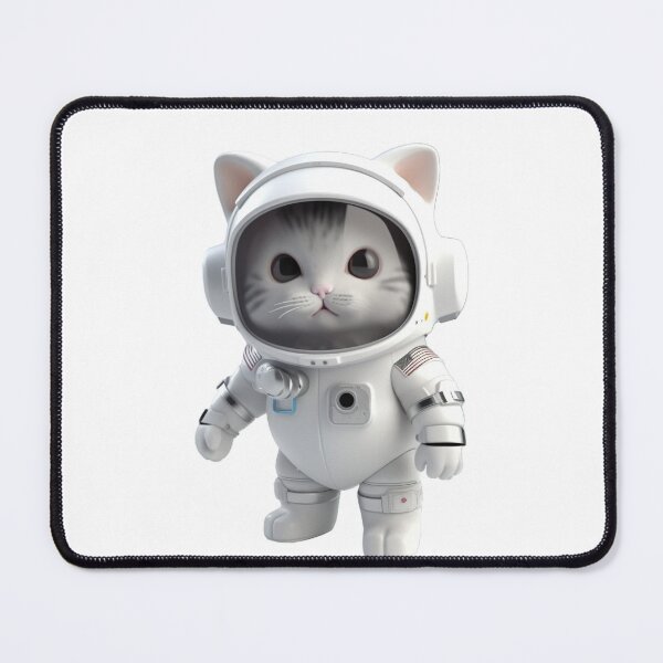 Item preview, Astronaut style cute cat, kitten isolated object 8 designed and sold by jetaiart.