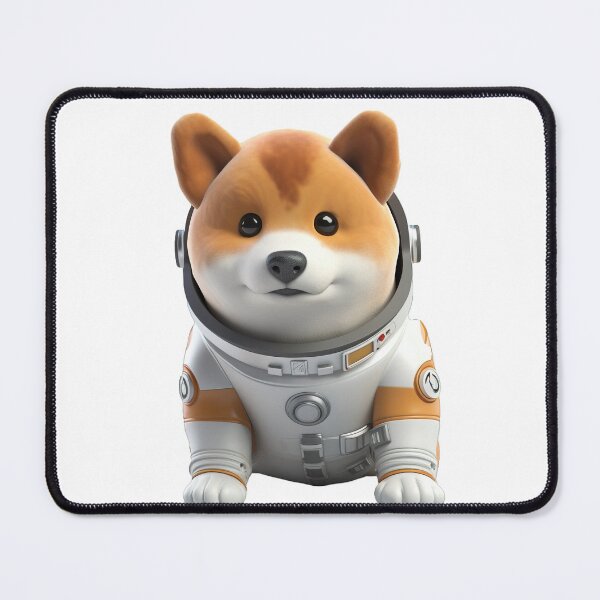 Artikelvorschau, Astronaut style shiba inu dog, kitten isolated object 9 entworfen und verkauft von jetaiart.
