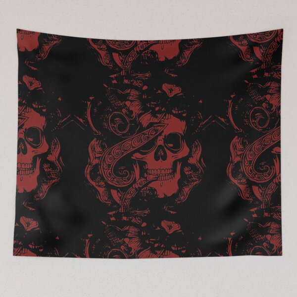 Item preview, comic style red skull designed and sold by weirdove.