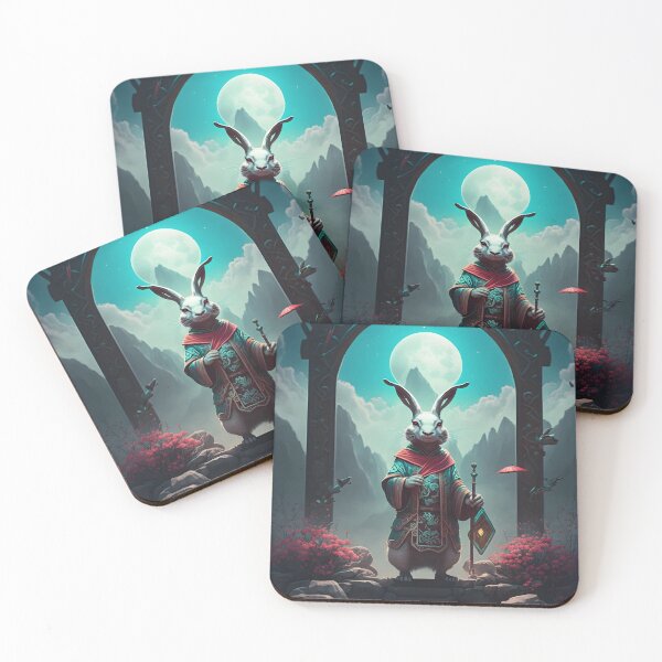 Item preview, The Year of The Rabbit 2023, Chinese Zodiac New Year 2023 - AI-Generated surrealist Art designed and sold by Flowsaiartshop.