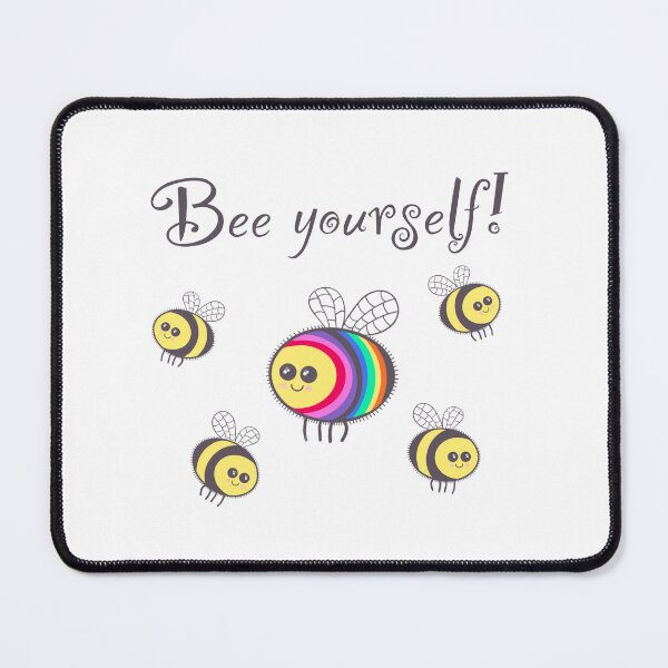 Item preview, Bee yourself on white designed and sold by QuirkyBeez.
