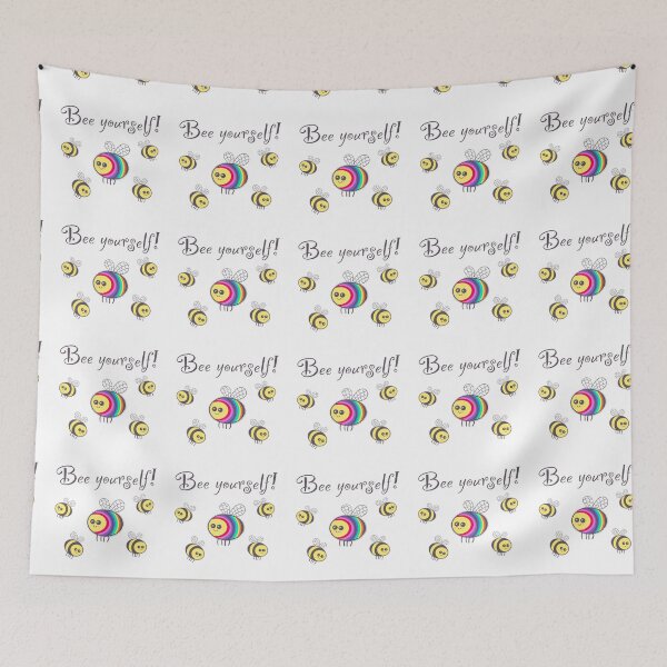 Item preview, Bee yourself on white designed and sold by QuirkyBeez.