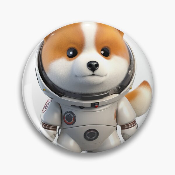 Item preview, Astronaut style shiba inu dog, kitten isolated object 10 designed and sold by jetaiart.
