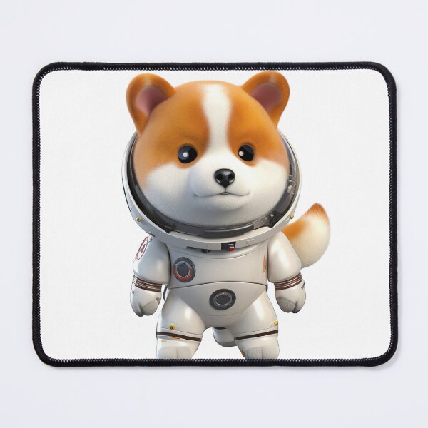 Item preview, Astronaut style shiba inu dog, kitten isolated object 10 designed and sold by jetaiart.