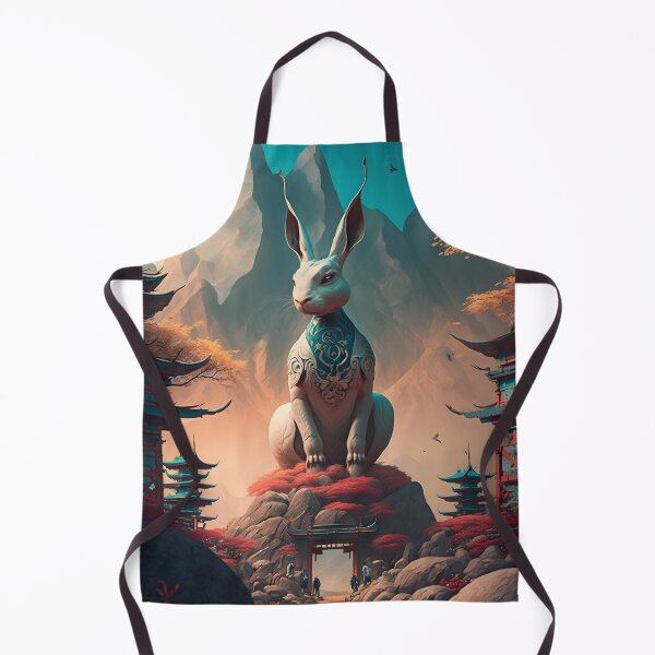 Item preview, The Year of The Rabbit 2023, Chinese Zodiac New Year 2023 - AI-Generated surrealist Art designed and sold by Flowsaiartshop.
