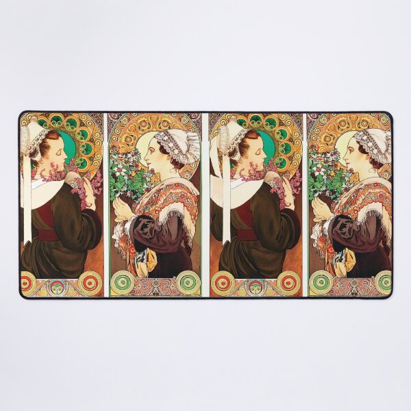 Item preview, Heather & Sea Holly | La Bretonne et La Normande | Alphonse Mucha designed and sold by LaMadeleine.