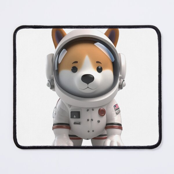 Artikelvorschau, Astronaut style shiba inu dog, kitten isolated object 11 entworfen und verkauft von jetaiart.