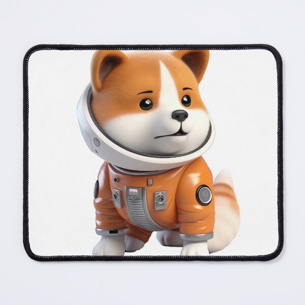 Artikelvorschau, Astronaut style shiba inu dog, kitten isolated object 12 entworfen und verkauft von jetaiart.