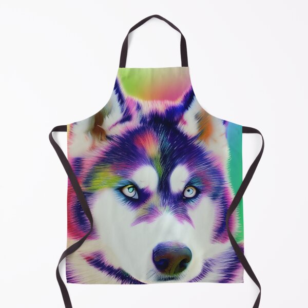Item preview, A Rainbow Husky, Colouful husky, coloured husky designed and sold by Doggymadness.