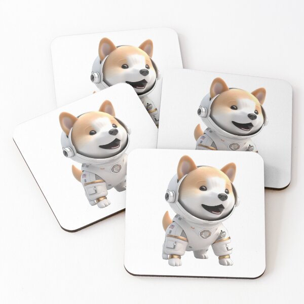 Artikelvorschau, Astronaut style shiba inu dog, kitten isolated object 12 entworfen und verkauft von jetaiart.