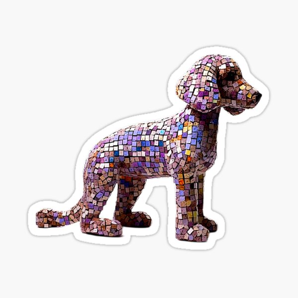 Item preview, Mosaic Poodles 3 designed and sold by WackyWallaby.