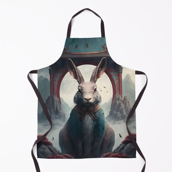 Item preview, The Year of The Rabbit 2023, Chinese Zodiac New Year 2023 - AI-Generated surrealist Art designed and sold by Flowsaiartshop.
