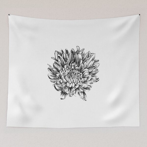Item preview, Chrysanthemum in black designed and sold by Nikolina Ivanovic.
