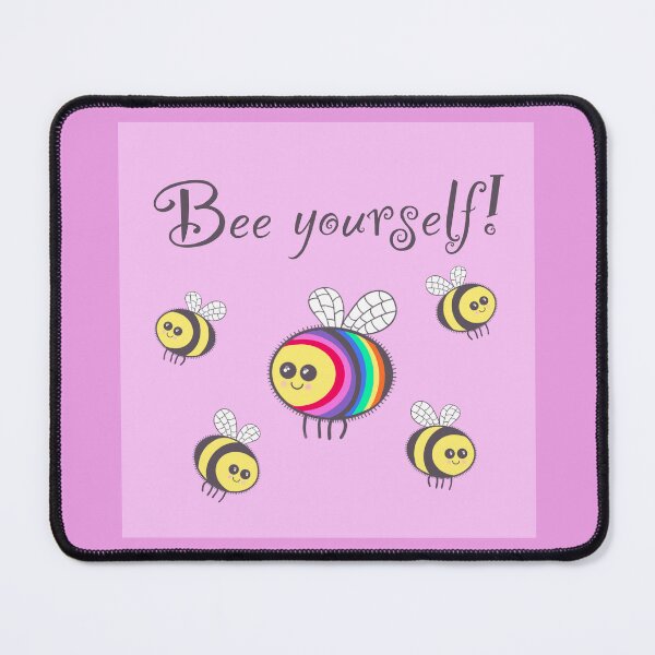 Item preview, Bee Yourself on pink designed and sold by QuirkyBeez.
