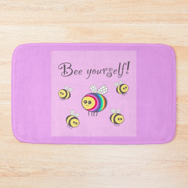 Item preview, Bee Yourself on pink designed and sold by QuirkyBeez.