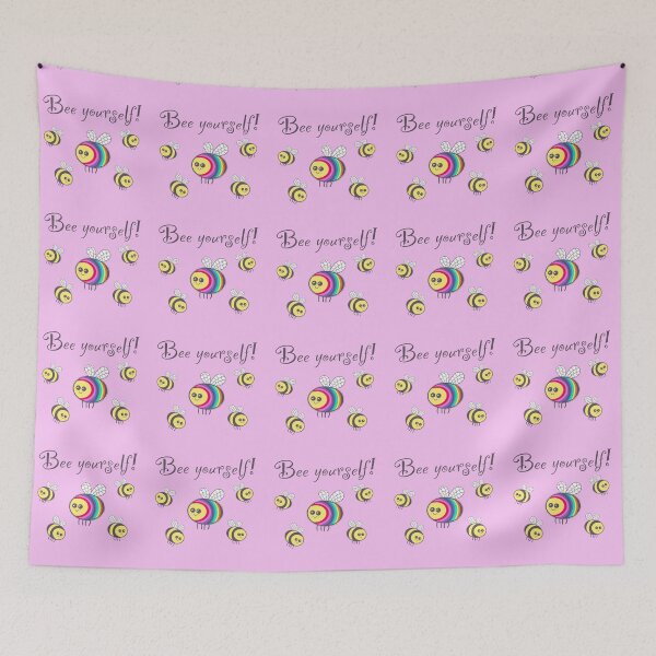 Item preview, Bee Yourself on pink designed and sold by QuirkyBeez.