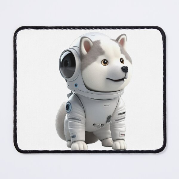 Artikelvorschau, Astronaut style Siberian Husky dog, kitten isolated object 14 entworfen und verkauft von jetaiart.
