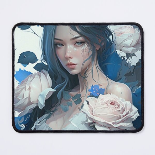 Item preview, Blue and white rose girl designed and sold by 安 娜.