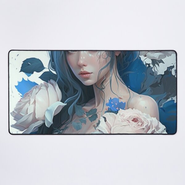 Item preview, Blue and white rose girl designed and sold by 安 娜.