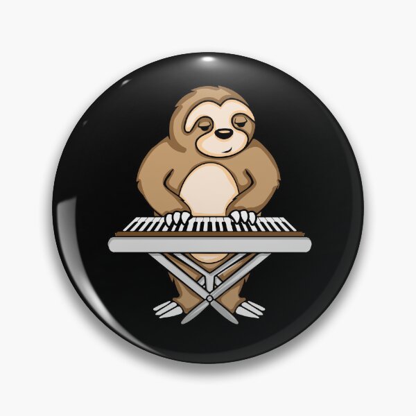 Item preview, Keyboard Piano Player Kids Music Sloth Gift Keyboard designed and sold by DSWShirts.