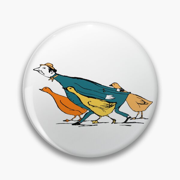 Item preview, This Dad Loves His Triplets With Colorful Ducks Vintage Edward Lear Illustration designed and sold by Zazizu.