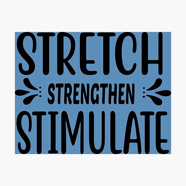Item preview, Yoga Quote Stretch Strengthen Stimulate Motivational Saying designed and sold by SoccaTamam.