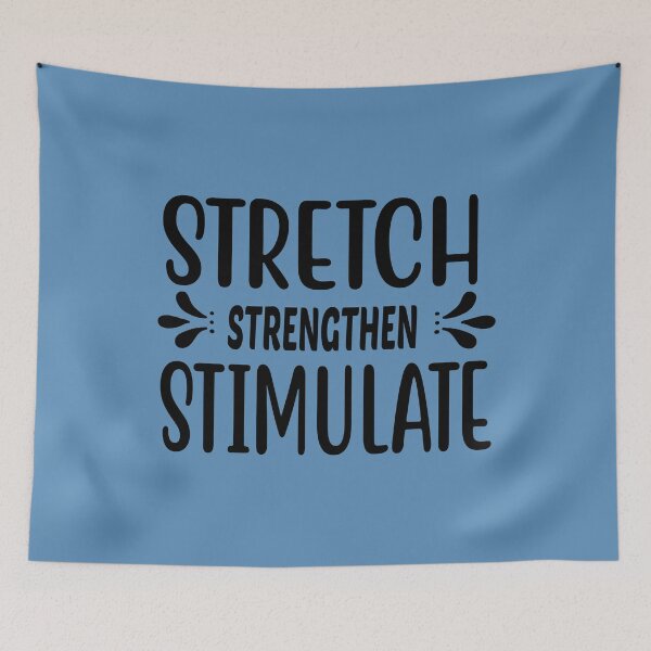 Item preview, Yoga Quote Stretch Strengthen Stimulate Motivational Saying designed and sold by SoccaTamam.