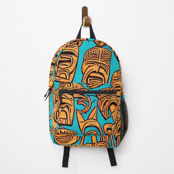 Item preview, Beautiful Throw Pillow With Totem Pattern. Tropical Hawaiian Theme designed and sold by Sowari-Pillows.