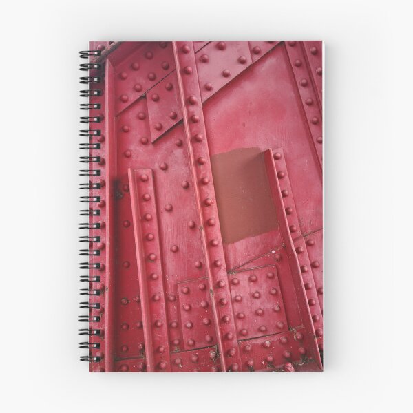 Item preview, Faded Red Painted Rivet Steelwork Details (Bascule Bridge) designed and sold by texturebank.
