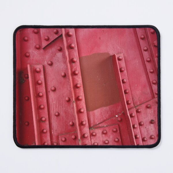 Item preview, Faded Red Painted Rivet Steelwork Details (Bascule Bridge) designed and sold by texturebank.