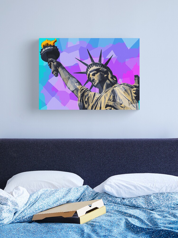 Thumbnail 1 of 3, Canvas Print, Liberty Enlightening the World designed and sold by LiscaGraphicArt.