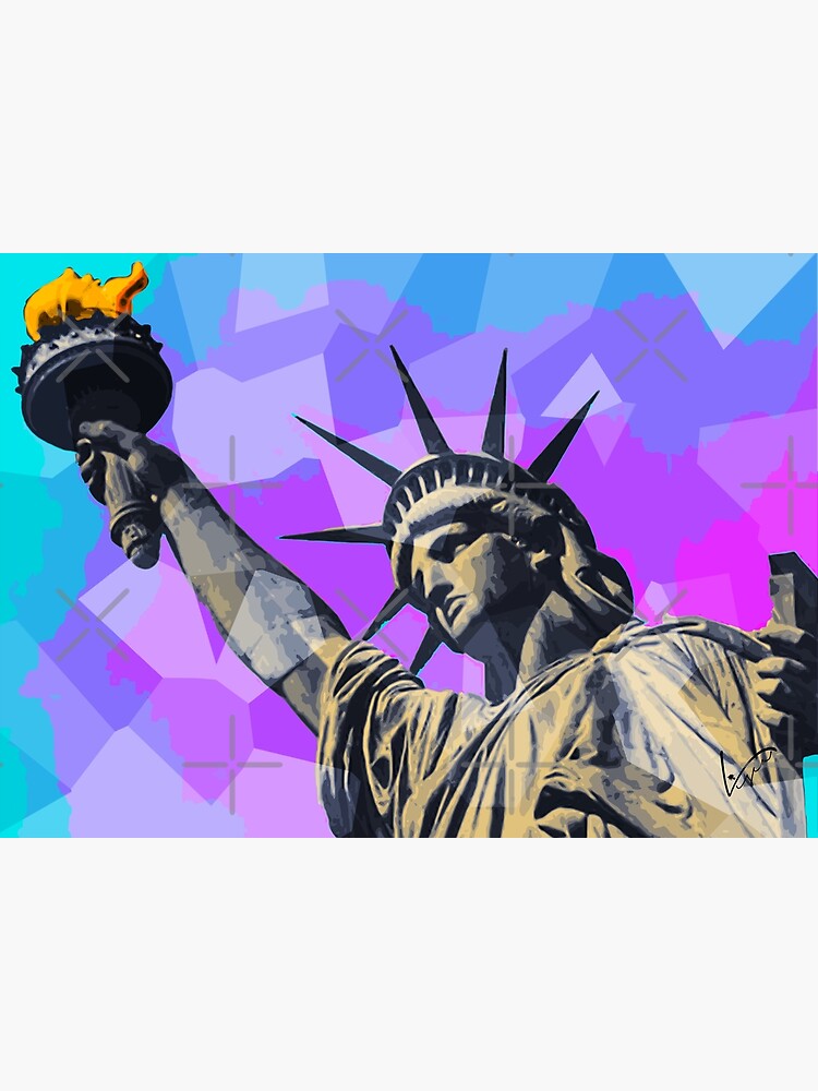 Thumbnail 3 of 3, Canvas Print, Liberty Enlightening the World designed and sold by LiscaGraphicArt.