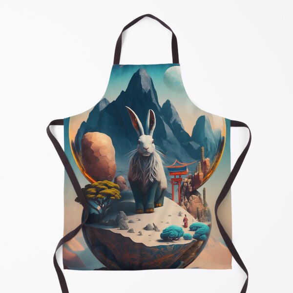 Item preview, The Year of The Rabbit 2023, Chinese Zodiac New Year 2023 - AI-Generated surrealist Art designed and sold by Flowsaiartshop.