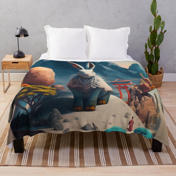 Item preview, The Year of The Rabbit 2023, Chinese Zodiac New Year 2023 - AI-Generated surrealist Art designed and sold by Flowsaiartshop.