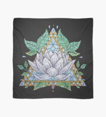 Stained Glass Lotus Illustration Scarf