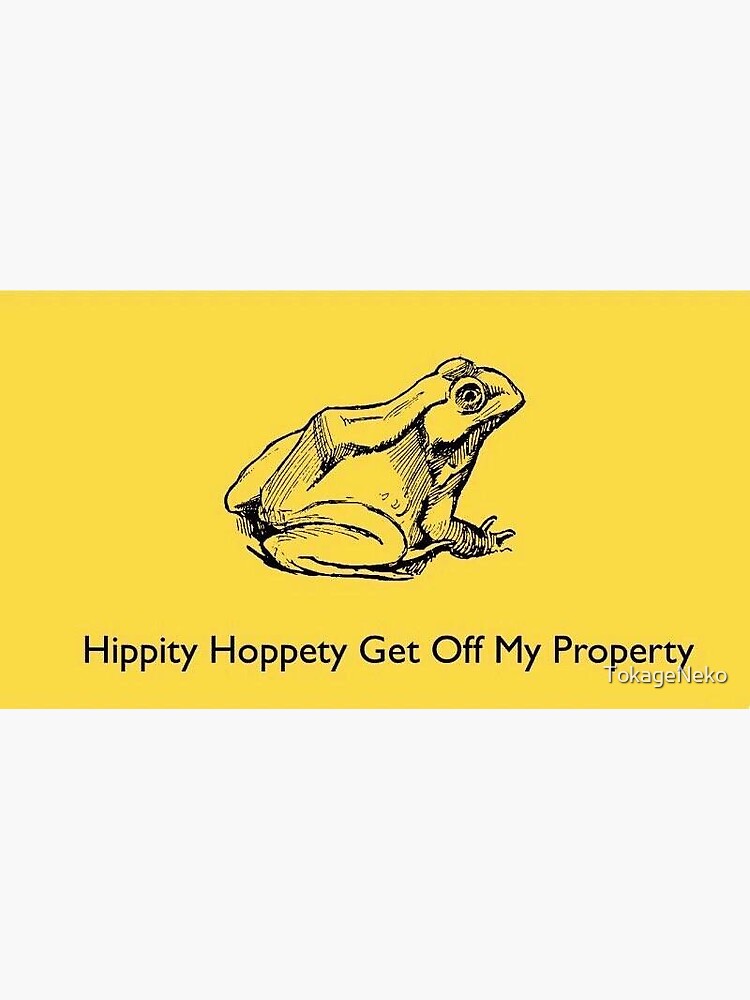 "Hippity Hoppity Get Off My Property" Sticker for Sale by TokageNeko Redbubble