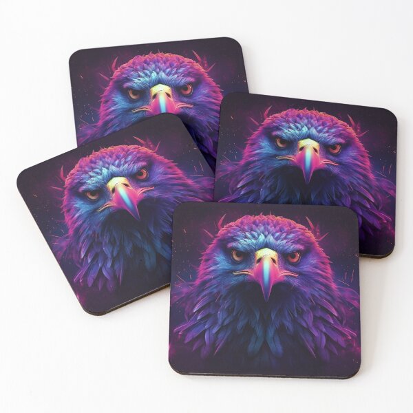 Item preview, Colorful bird made with smoke and neon designed and sold by ArtiGene.