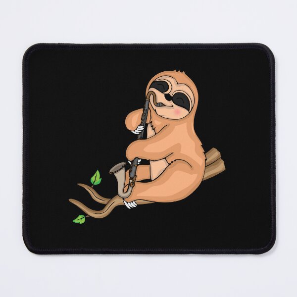 Item preview, Sloth Bass Clarinet Player Gift Kids Music Bass Clarinet designed and sold by DSWShirts.