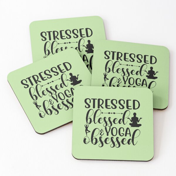Item preview, Cita de yoga Subrayó Bendito y Yoga Obsesionado Dicho motivacional designed and sold by SoccaTamam.