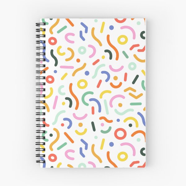 Item preview, Colorful abstract doodle shapes pattern designed and sold by origamishop.