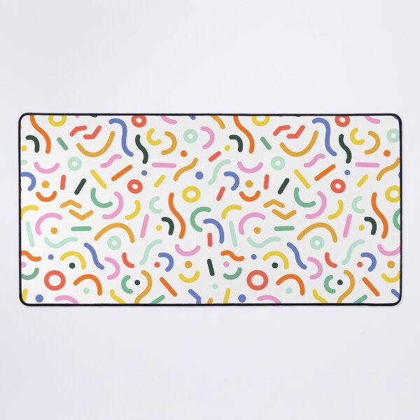 Item preview, Colorful abstract doodle shapes pattern designed and sold by origamishop.