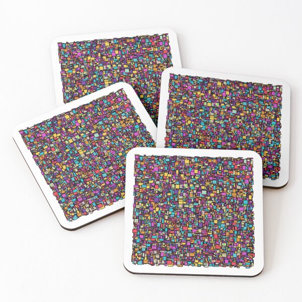 Item preview, An Abstract Print Art Featuring Multicolored Geometric Shapes in a Lively and Harmonious Composition designed and sold by GiveMeMood.