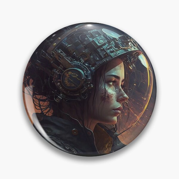 Artikelvorschau, "Step into the future" - Cyberpunk Astronaut entworfen und verkauft von Krystian Maliszewski.