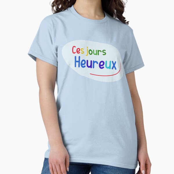 Vista previa del artículo con la obra «Our happy days - camiseta de animadores», diseñado y vendido por Soronelite.