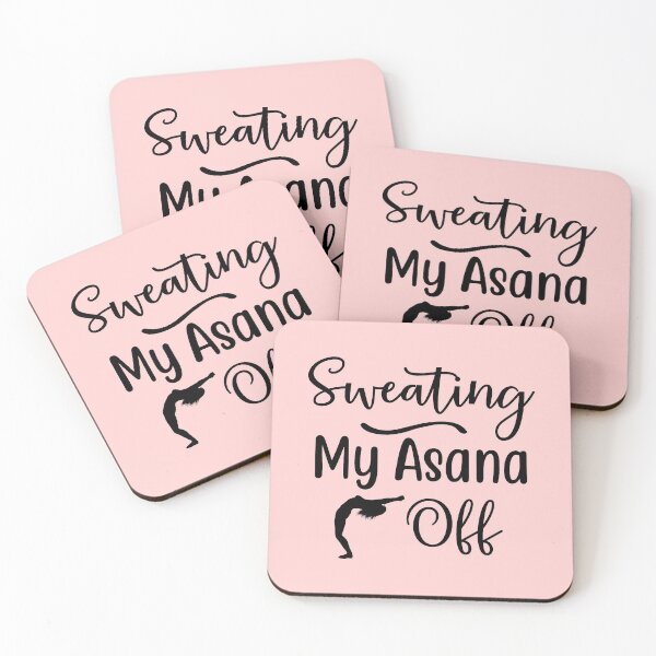 Item preview, Yoga Quote Sweating My Asana Off Motivational Saying designed and sold by SoccaTamam.