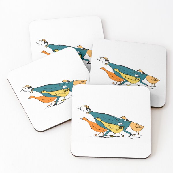 Item preview, This Dad Loves His Triplets With Colorful Ducks Vintage Edward Lear Illustration designed and sold by Zazizu.