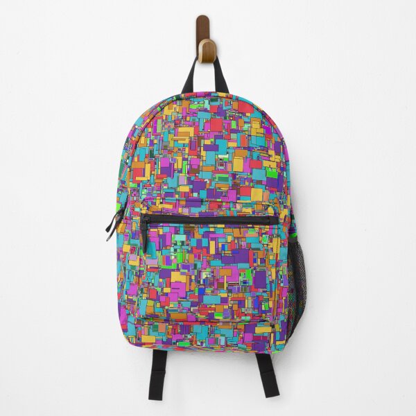Item preview, An Abstract Print Art Featuring Vibrant Geometric Shapes Arranged in a Dynamic Pattern designed and sold by GiveMeMood.
