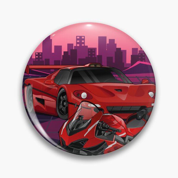 Item preview, Miami nights Bike x Car portrait designed and sold by MotorcycleLove.